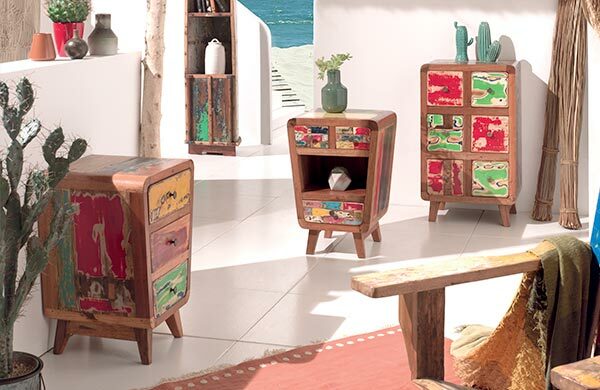 Commode SUNSHINE bois de bateau