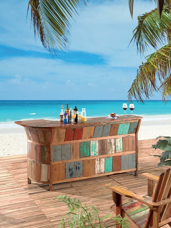 Bar SUNSHINE bois de bateau