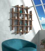 Etagère ronde TIWI en teck