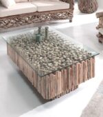 Table basse en bois flotté