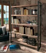 Etagère en bois de vieux bateaux recyclé