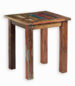 Table bistrot SUNSHINE en bois de bateau