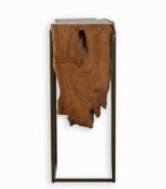 Console TECK et métal noir