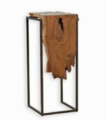 Console TECK et métal noir