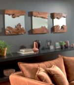 Miroir RACINE en teck recyclé