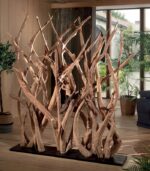 Cloison décorative en teck.