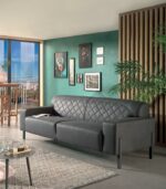 Canapé MORS gris design rétro