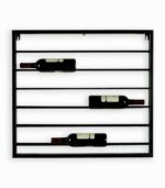 Etagère à vin murale en fer noir