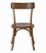 Chaise bistrot en orme massif finition antique.