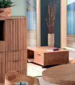 Table basse en teck massif design moderne