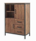 Enfilade BROWTON en teck recyclé et fer vieilli