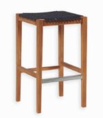 Tabouret haut en teck massif