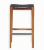 Tabouret haut en teck massif