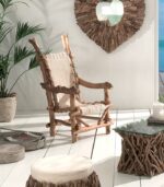 Fauteuil en bois flotté naturel