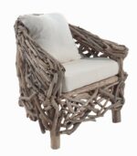 Fauteuil en bois flotté naturel
