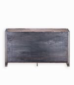 Bahut en bois de bateau recyclé et métal vieilli