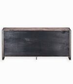 Bahut en bois de bateau recyclé et métal vieilli