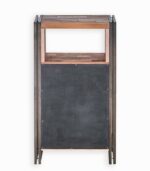 Commode en bois de bateau recyclé et métal vieilli