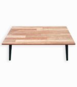 Table basse en teck recyclé et métal