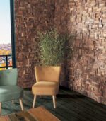 Panneaux muraux en teck recyclé