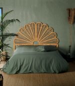 Tête de lit en rotin design exotique