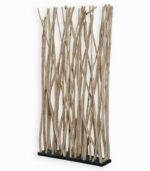 Cloison en branches de teck