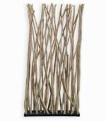 Cloison en branches de teck