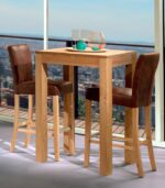 Table haute en pin massif ciré MOVING