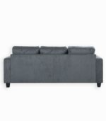 Canapé d'angle gris design vintage