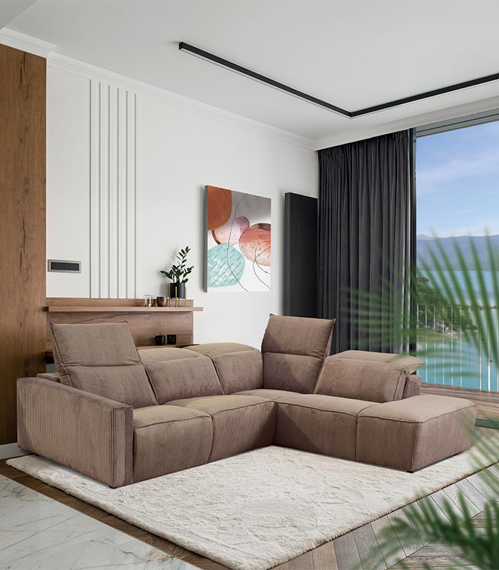 Canapé d'angle LEO | Cocktail Scandinave