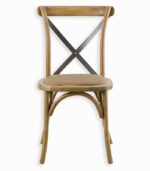 Chaise BISTROT empilable assise rotin