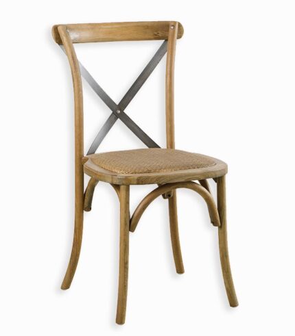 Chaise BISTROT empilable assise rotin