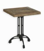 Table bistrot Strerling en orme recyclé