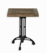 Table bistrot Strerling en orme recyclé