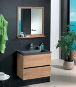 Meuble avec vasque en pierre naturelle