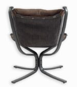 Fauteuil en cuir NORMAN au design vintage