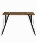 Mange-debout en bois brut et fer vieilli