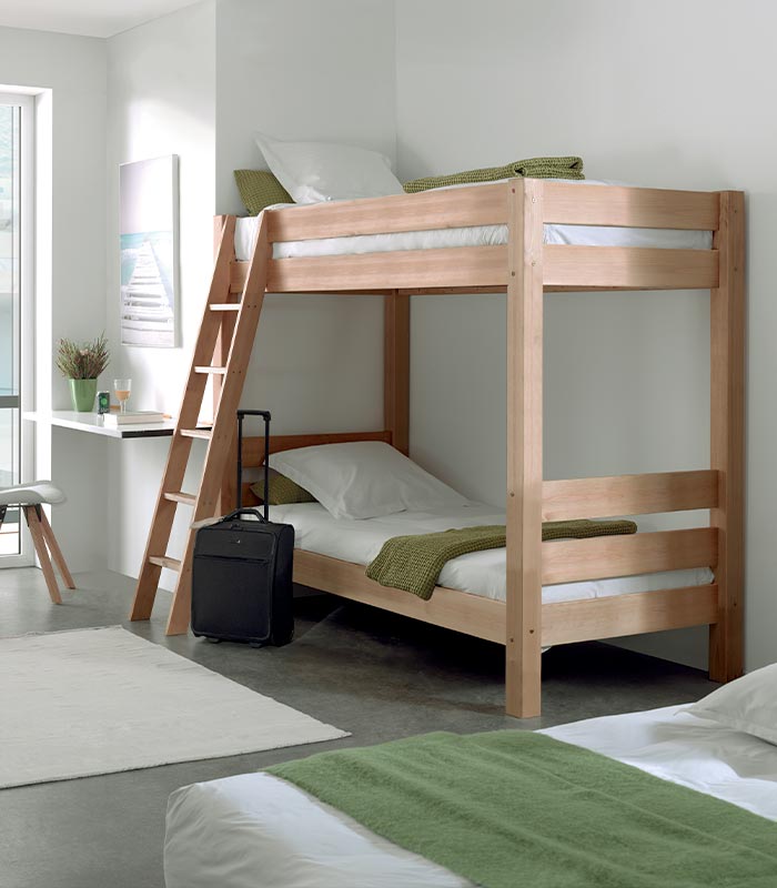 Lits superposés KARL Lits superposés KARL en bois massif miel huilé