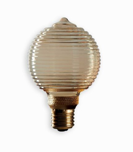 Ampoule LED sphérique striée