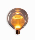 Ampoule LED sphérique striée 2 en 1