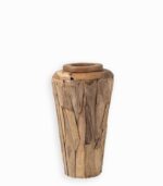 Jarre décorative en teck