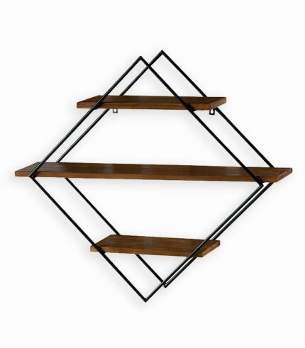 Etagère murale en teck recyclé