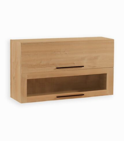 Meuble haut en frêne massif et poignée métal