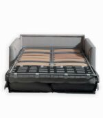 Canapé Bed-express gris clair en 160 cm