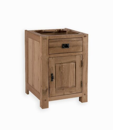 Meuble bas cuisine en chêne massif huilé