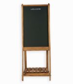 Chevalet en pin recyclé avec tableau noir