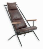 Fauteuil cuir design indus