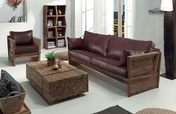 Canapés en teck recyclé