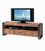 Meuble TV VANCOUVER en teck recyclé