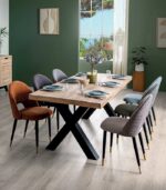 Table ORLANDO en chêne massif blanchi